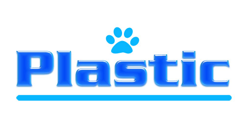 plastic text